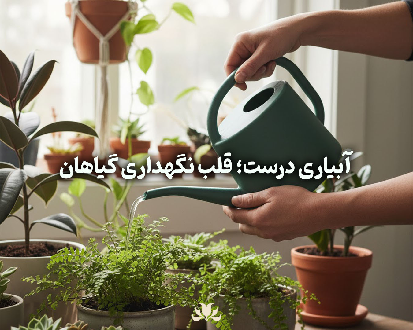 نحوه آبیاری صحیح گیاهان آپارتمانی