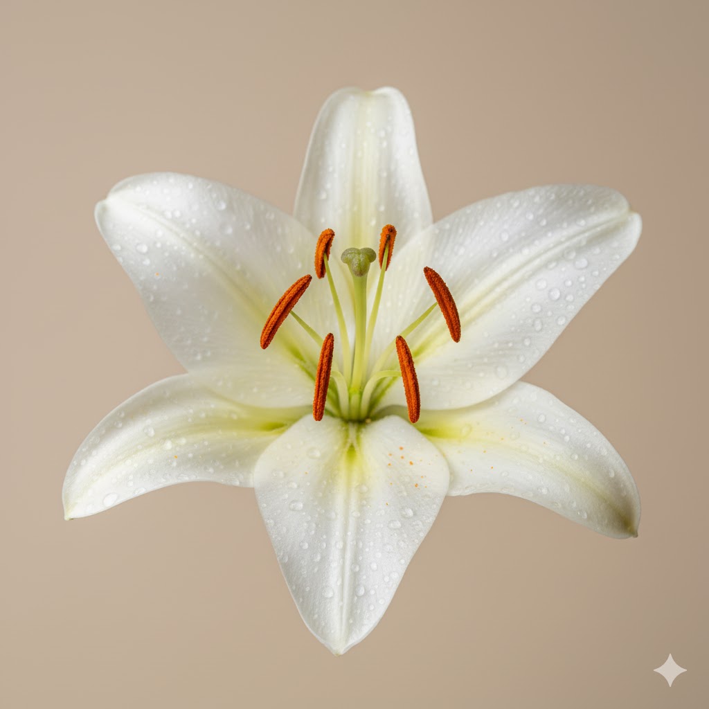 عکس پرتره از گل لیلیوم