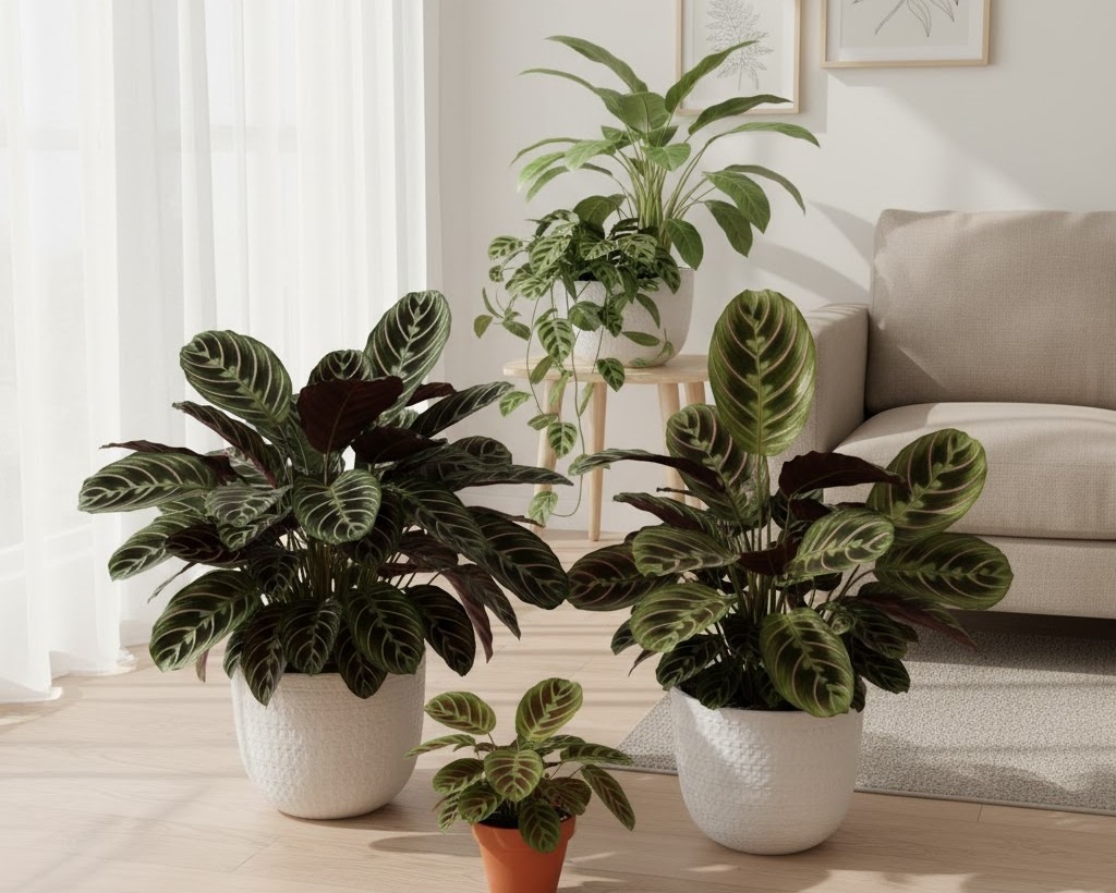 مارانتاسه (Marantaceae) — کالاتیا/گوئپرشیا، مارانتا